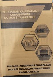 Lembaran Kalurahan Nomor 8 Tahun 2025 Tentang Anggaran Pendapatan dan Belanja Kalurahan Tahun Anggar